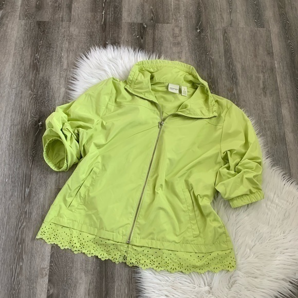 Chico’s Zenergy Wind Breaker Citron Laser Cut